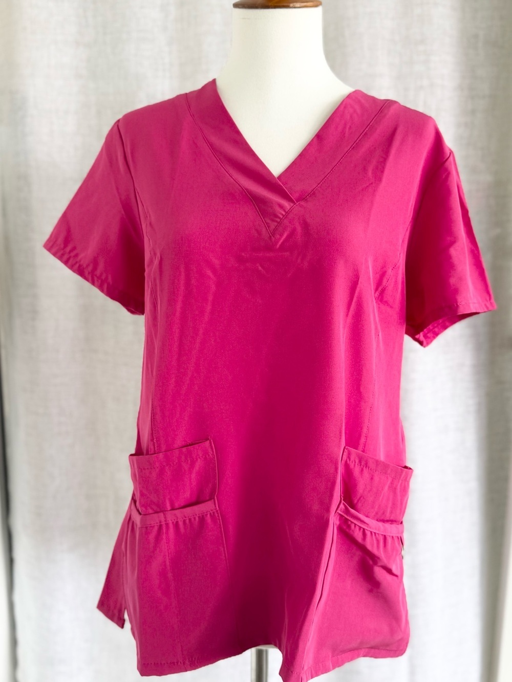Sag Harbor Womens Hot Pink Scrub Set